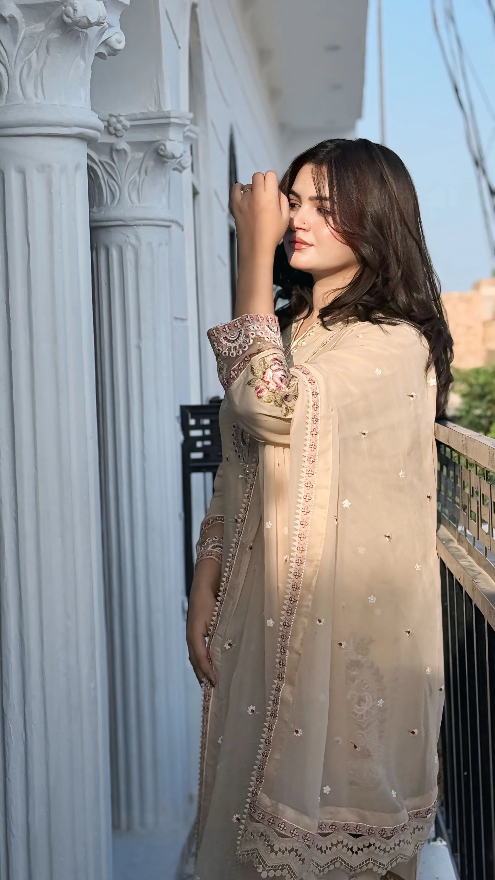 Meher (3-Piece Embroidered Lawn Suit)
