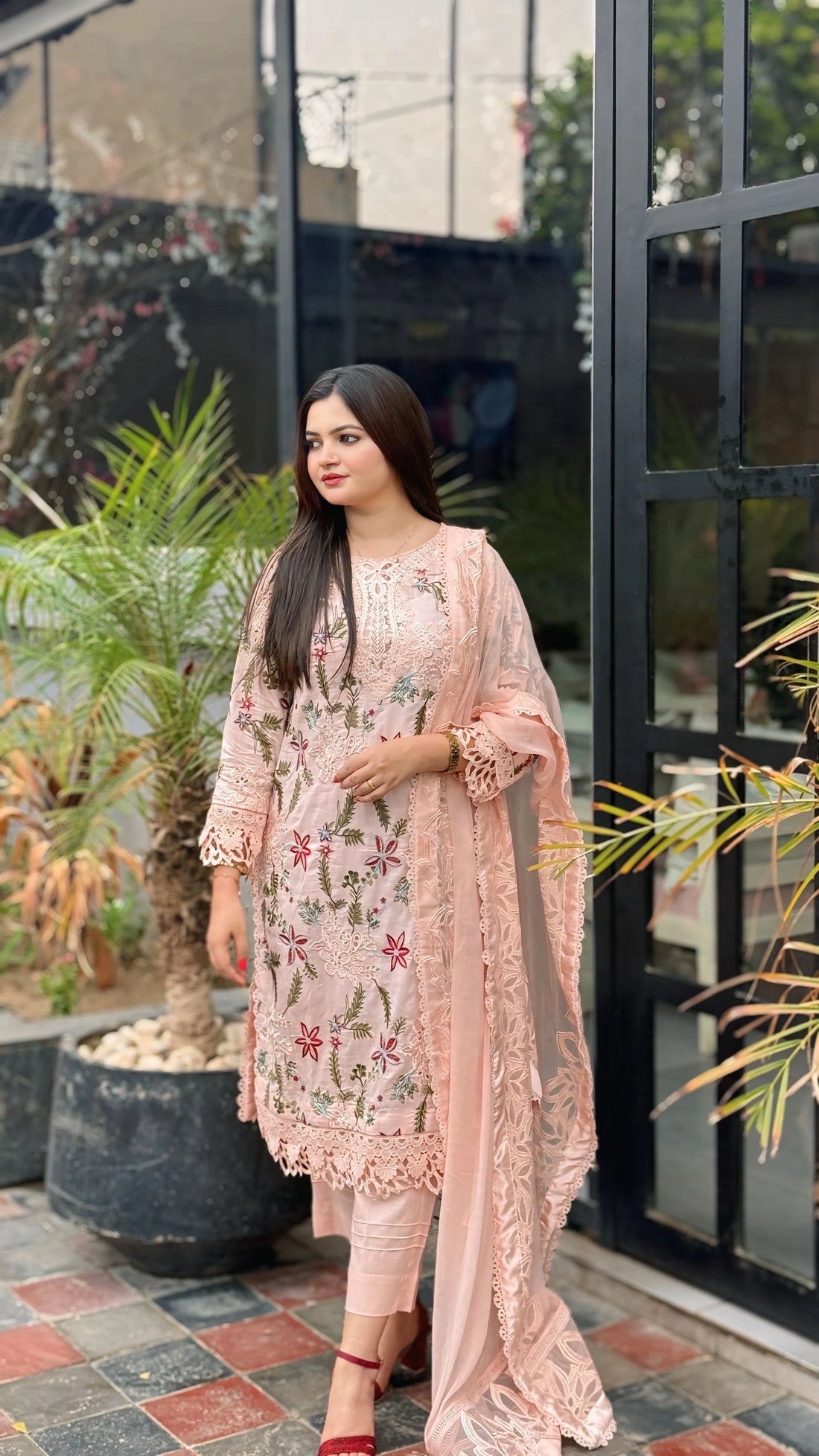 Falak (3-Piece Embroidered Lawn Suit)
