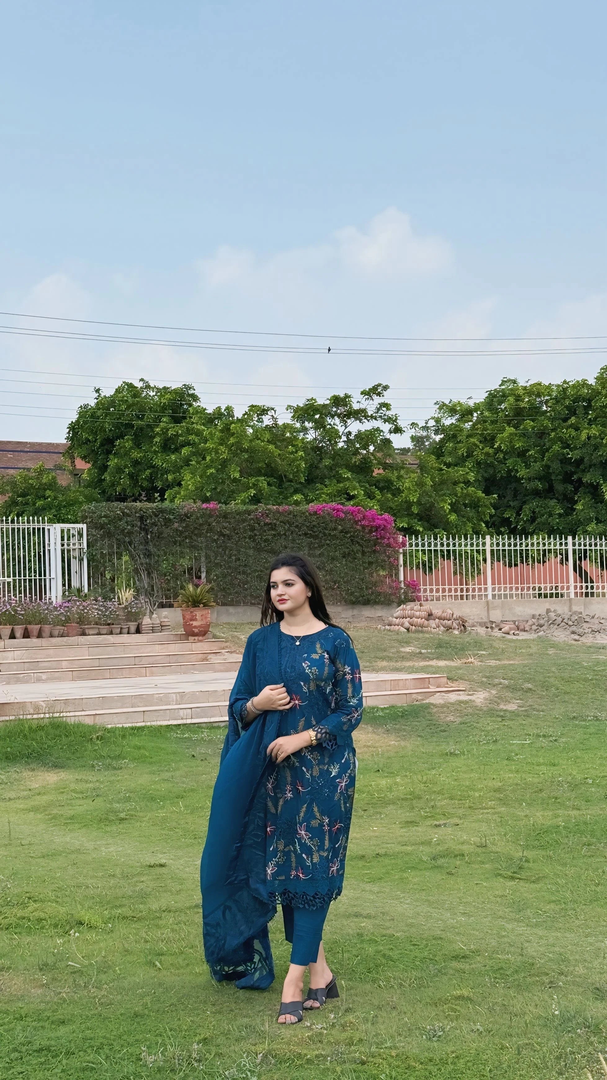 Elara(3-Piece Embroidered Lawn Suit)